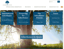 Tablet Screenshot of inheritancespain.com